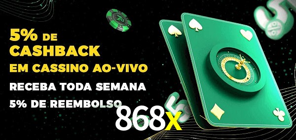 Promoções do cassino ao Vivo 868x